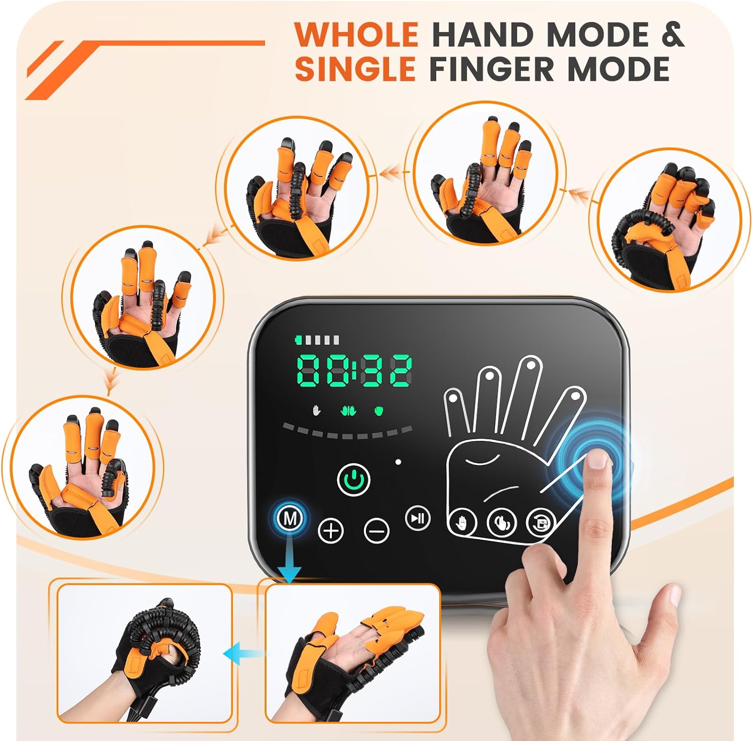 Rehabilitation Robot Gloves, 2025 New Stroke Hand Therapy Equipment Trainer, Arthritis Hemiplegia Patients