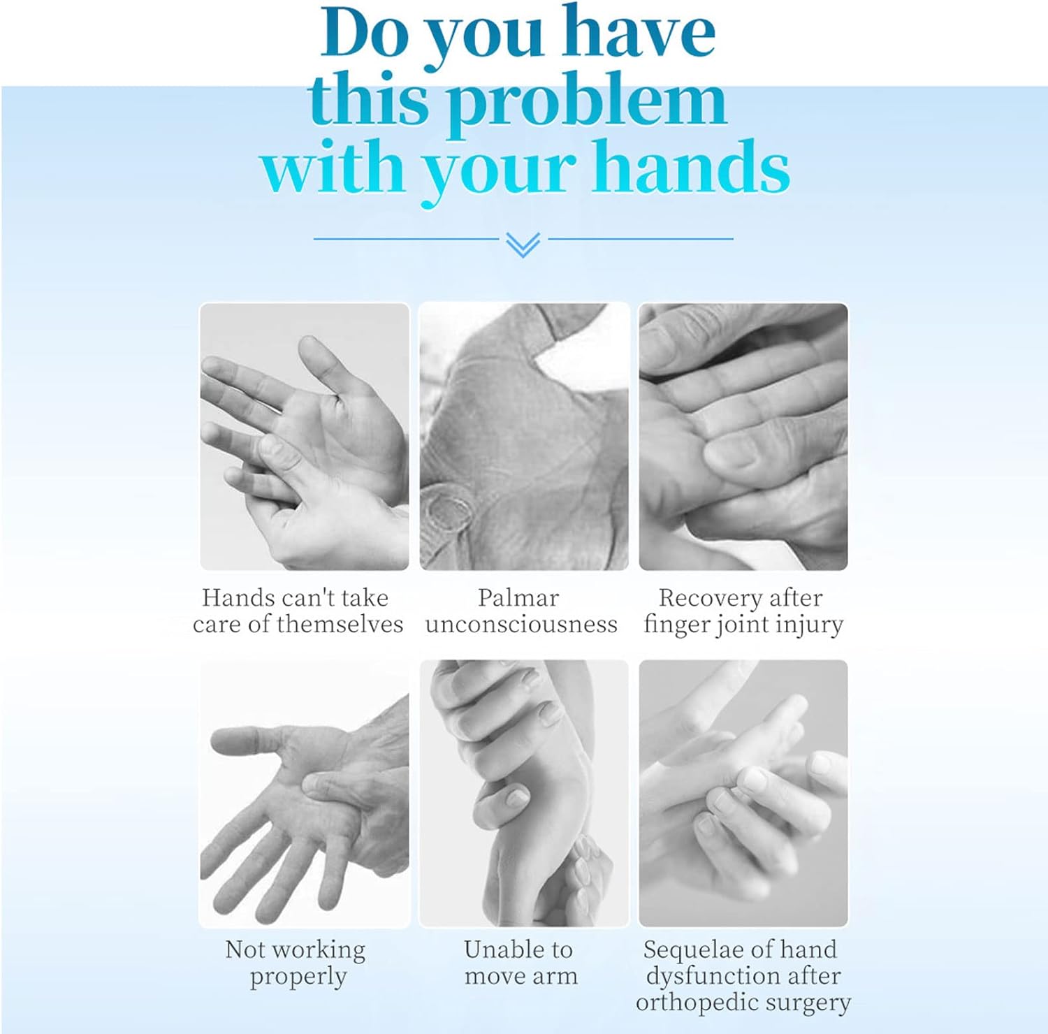 Training Stroke Hand Splint, Rehabilitation Robot Gloves Right Side Multiple Modes Easy Use for Home Hospital (M)