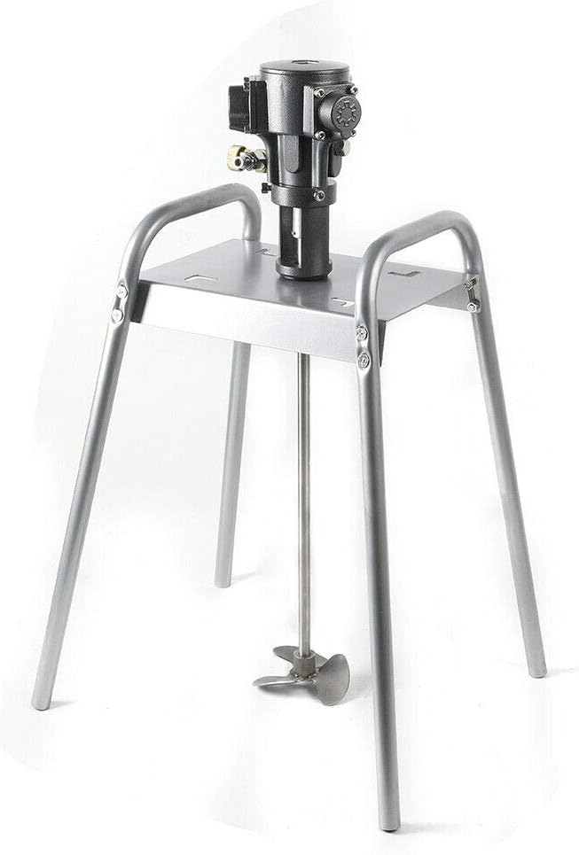 Pneumatic Paint Mixer - Stainless Steel Agitator with Impeller - Air Mixer for Efficient Ink, Coating & Paint Blending - Industrial Mixing Tool for Superior Performance