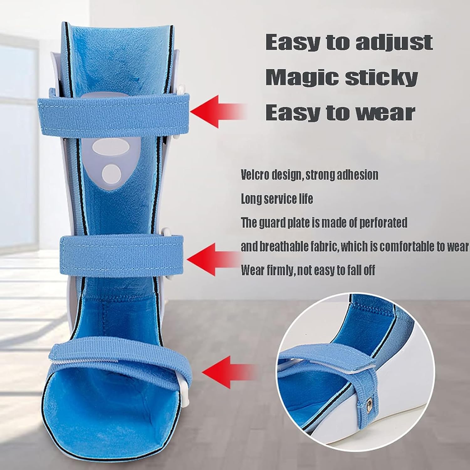 Kids AFO Drop Foot Splint, Children's Foot Drop Orthosis Night Splint Support Padded Drop Foot Brace & Ankle Foot Support,Right,XL