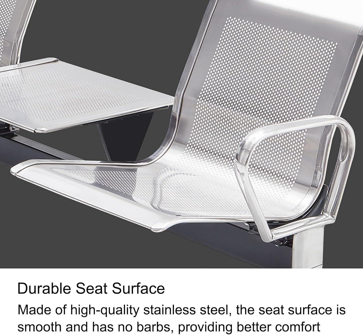 Waiting Room Chairs Furniture, 2 Seat Guest Reception Chair with Coffee Table, Waiting Room Bench with Backrest and Armrests, Metal Frame, for Hospital,Red-One Size