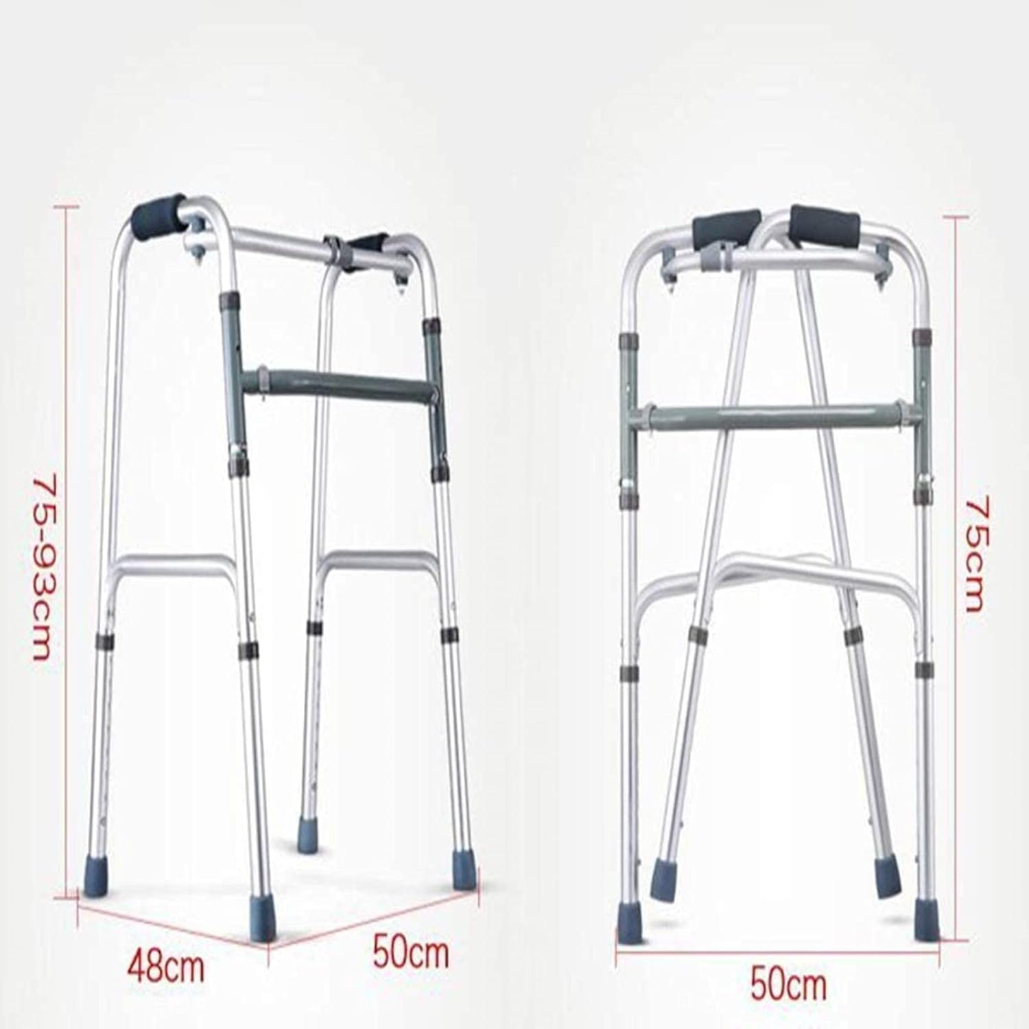 Rollator Walker Cozy Disabled Four-Legged Cane Elderly Walker Armrest Bracket Old Man Walking Fracture Walking Auxiliary Folding Support Frame Sharing