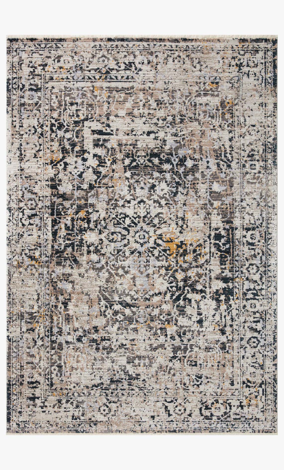 Loloi Leigh Collection - Transitional Power Loomed Rug in Charcoal & Taupe (LEI-03)