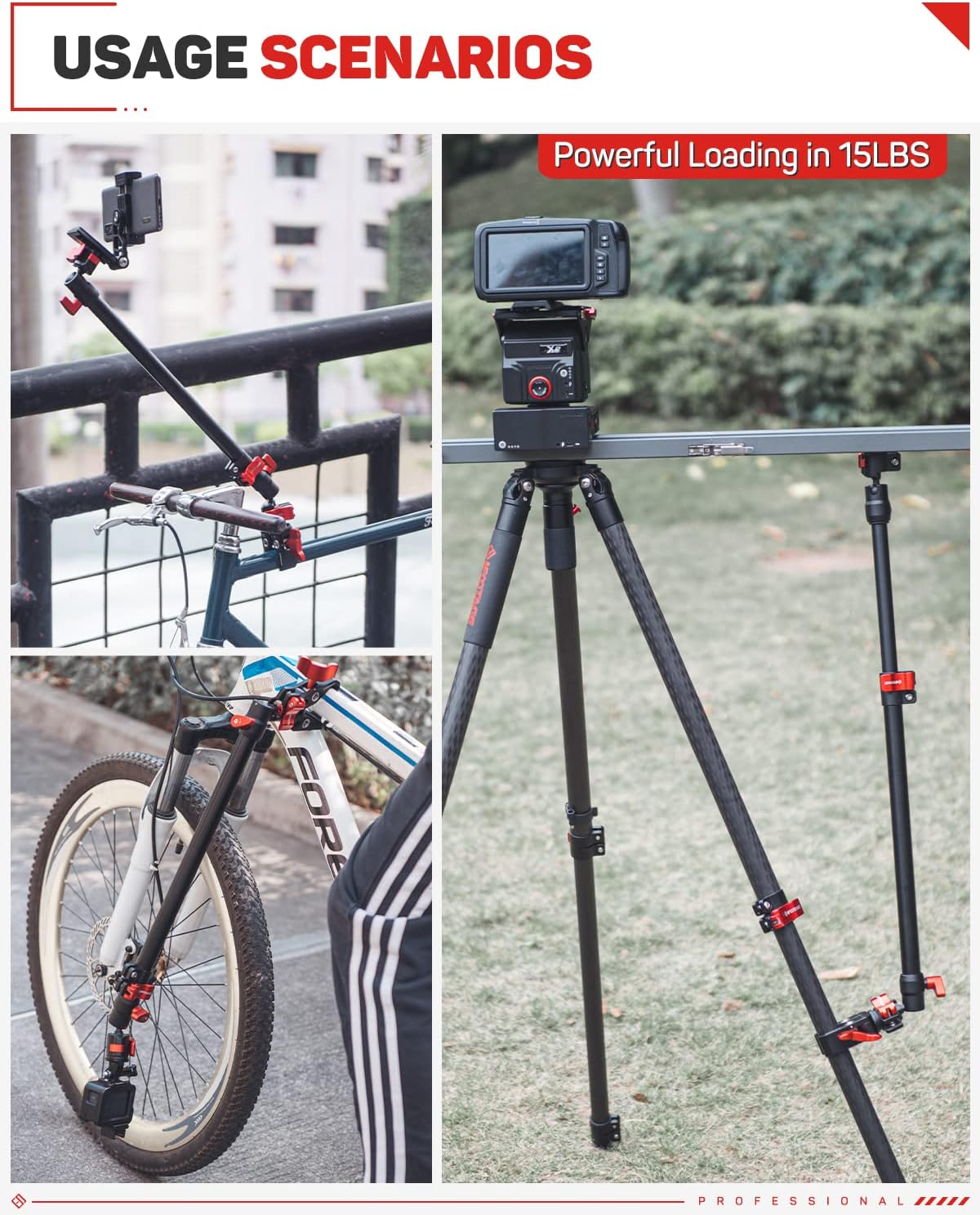 IFOOTAGE Camera Slider Support Arm Stabilizer, 32