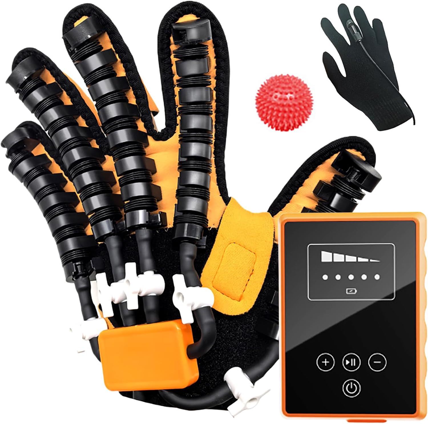 2025 Rehabilitation Robot Gloves, Upgrades Hand Massager Stroke Therapy Equipment, 4 Workout Modes, 5 Speeds Adjustable, for Long Term Relief Finger Cramps