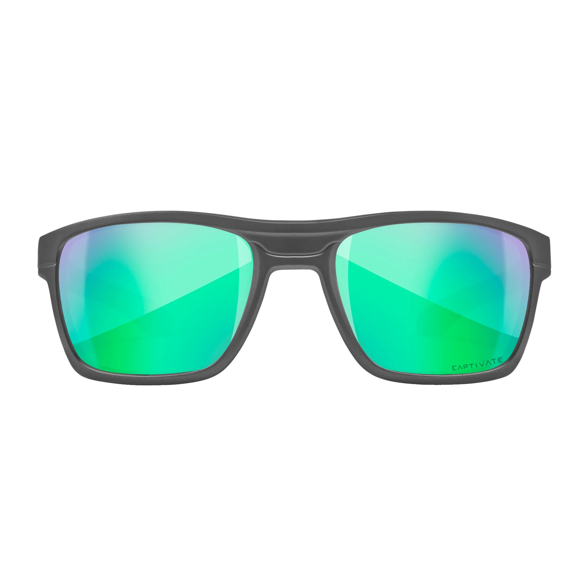 Wiley-X WX Kingpin Sunglasses (Polarized Green Lens, Matte Graphite Frame)