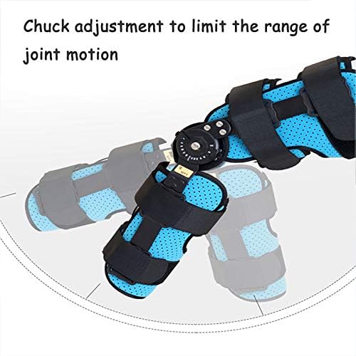 Unisex Universal Hinged Knee Brace Adjustable Leg Stabilizer Post-Op Knee Brace for Recovery Stabilization for ACL, PCL, MCL or LCL(