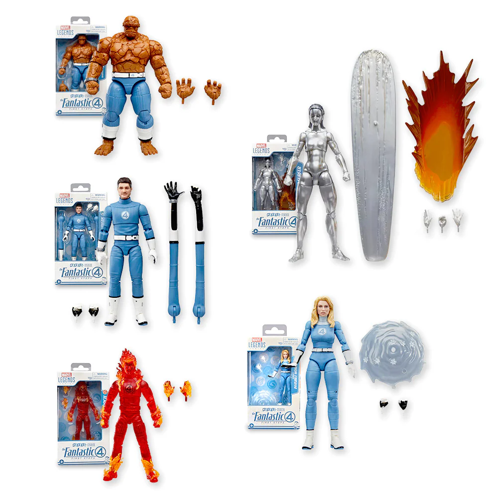 Hasbro The Fantastic Four: First Steps Marvel Legends Series (5-Piece Bundle)