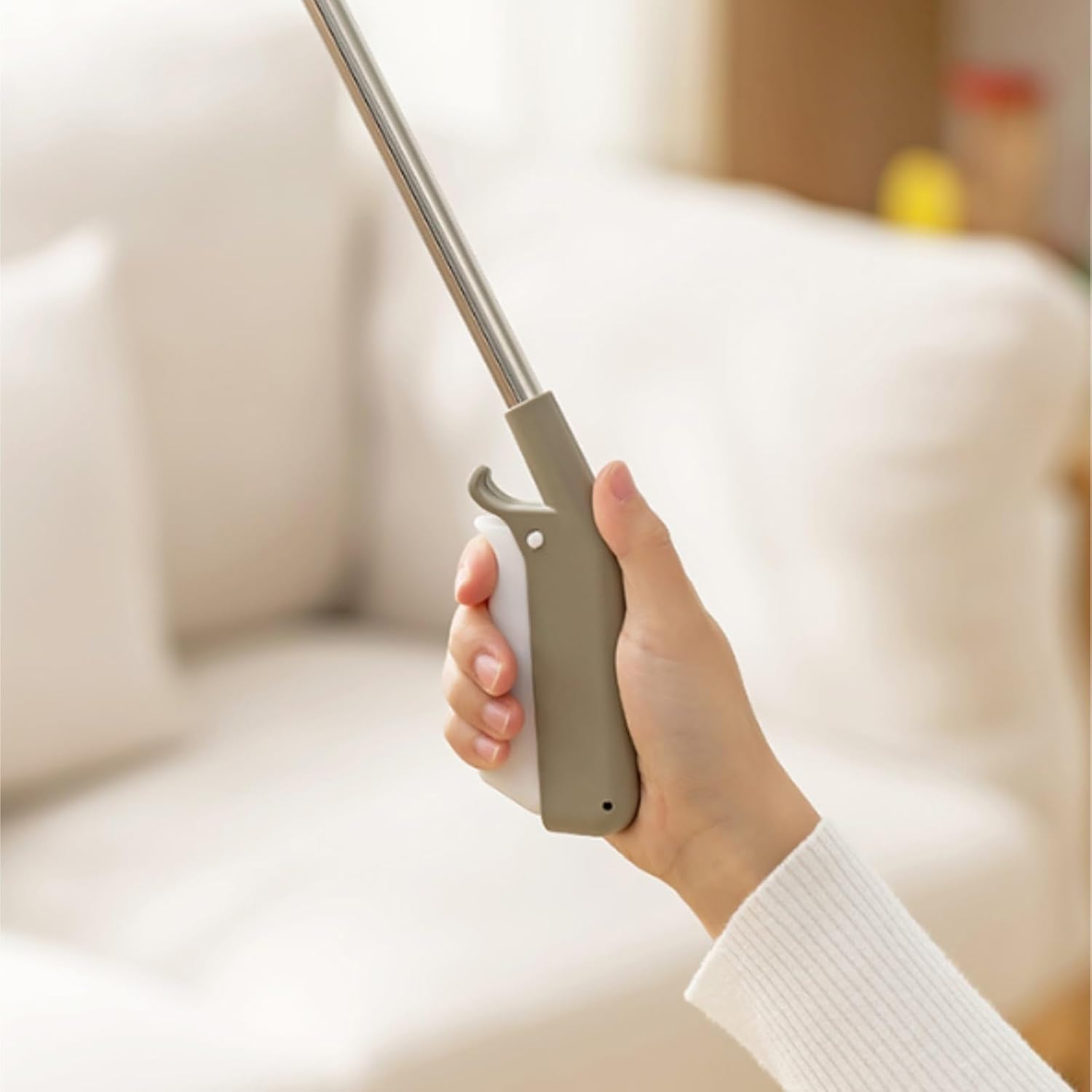 QUQUQ Trash Garbage Picker Grabber Reacher 2pcs Claw Pickup Outdoor Home Garden Cleanup Mobility Aid Pick Up Tool(120cm)