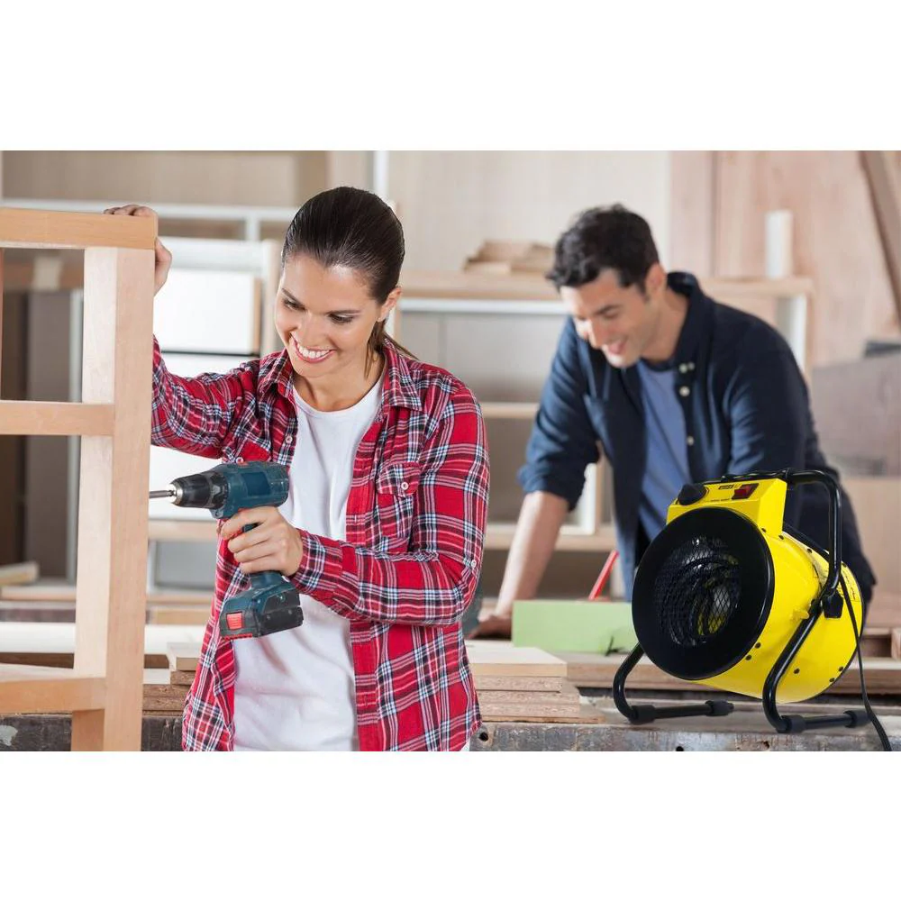 King Electric PSH1215T 1500W 120V Portable Garage/Shop Heater - Yellow