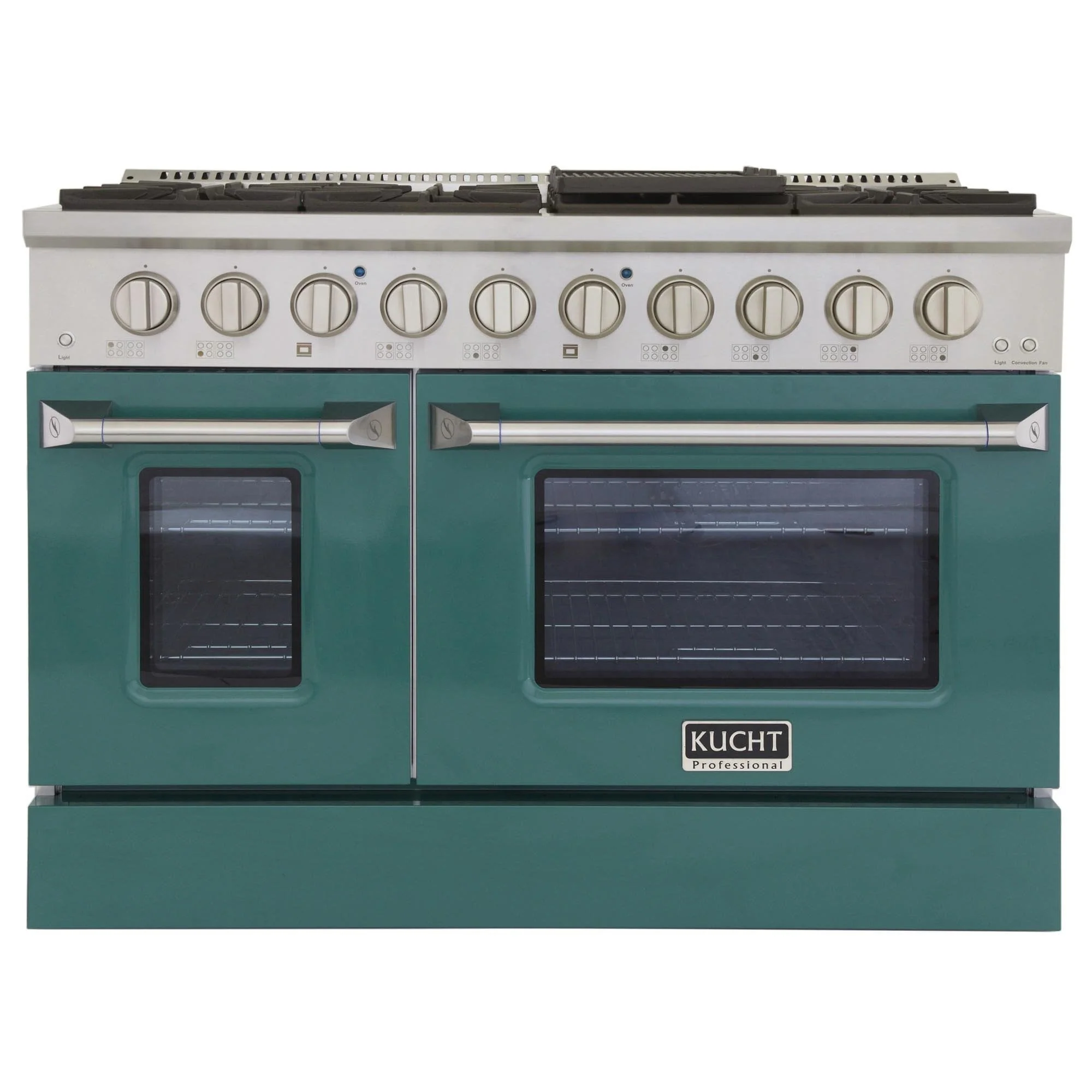 Kucht 48-Inch Propane Gas Range with 6.7 Cu. Ft. Oven & Grill/Griddle in Green (KNG481/LP-G)