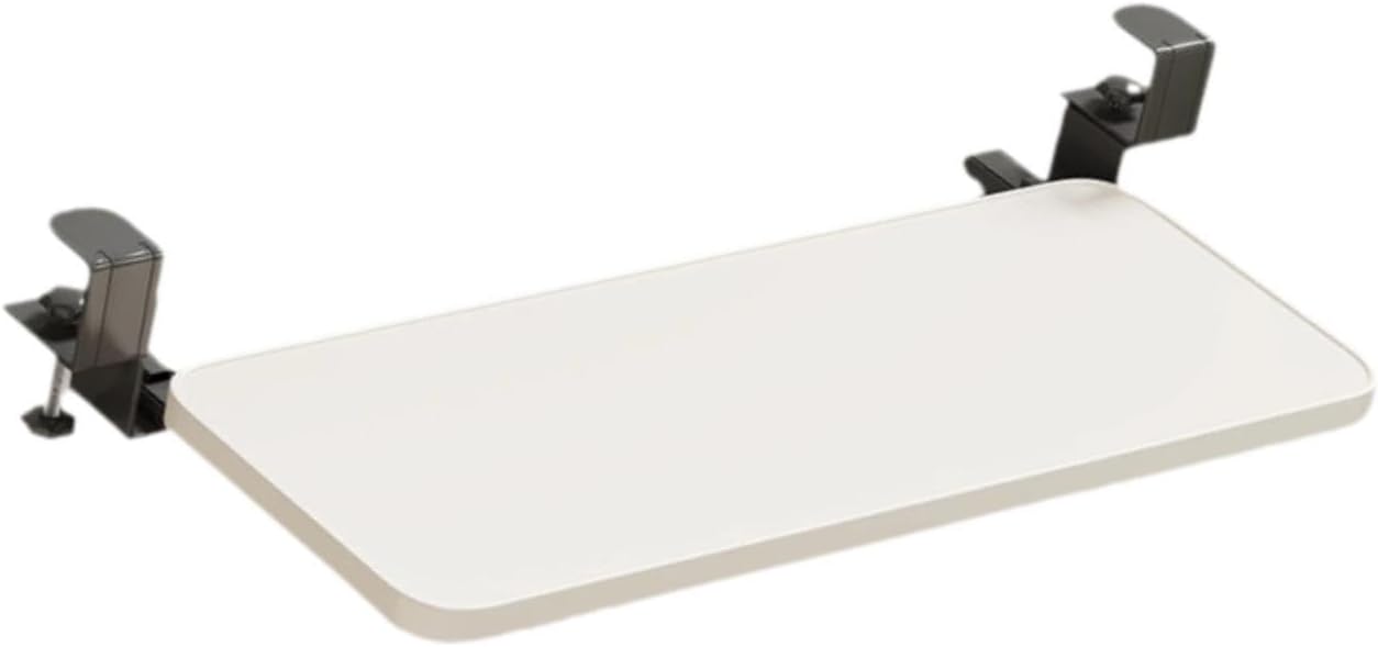 Desk Extend Tray, Desk Extend Board Easy to Install Sturdy Support Accessories Clamp on Arm Rest Expansion Wrist Support, 60cmx20cmx1.2cm
