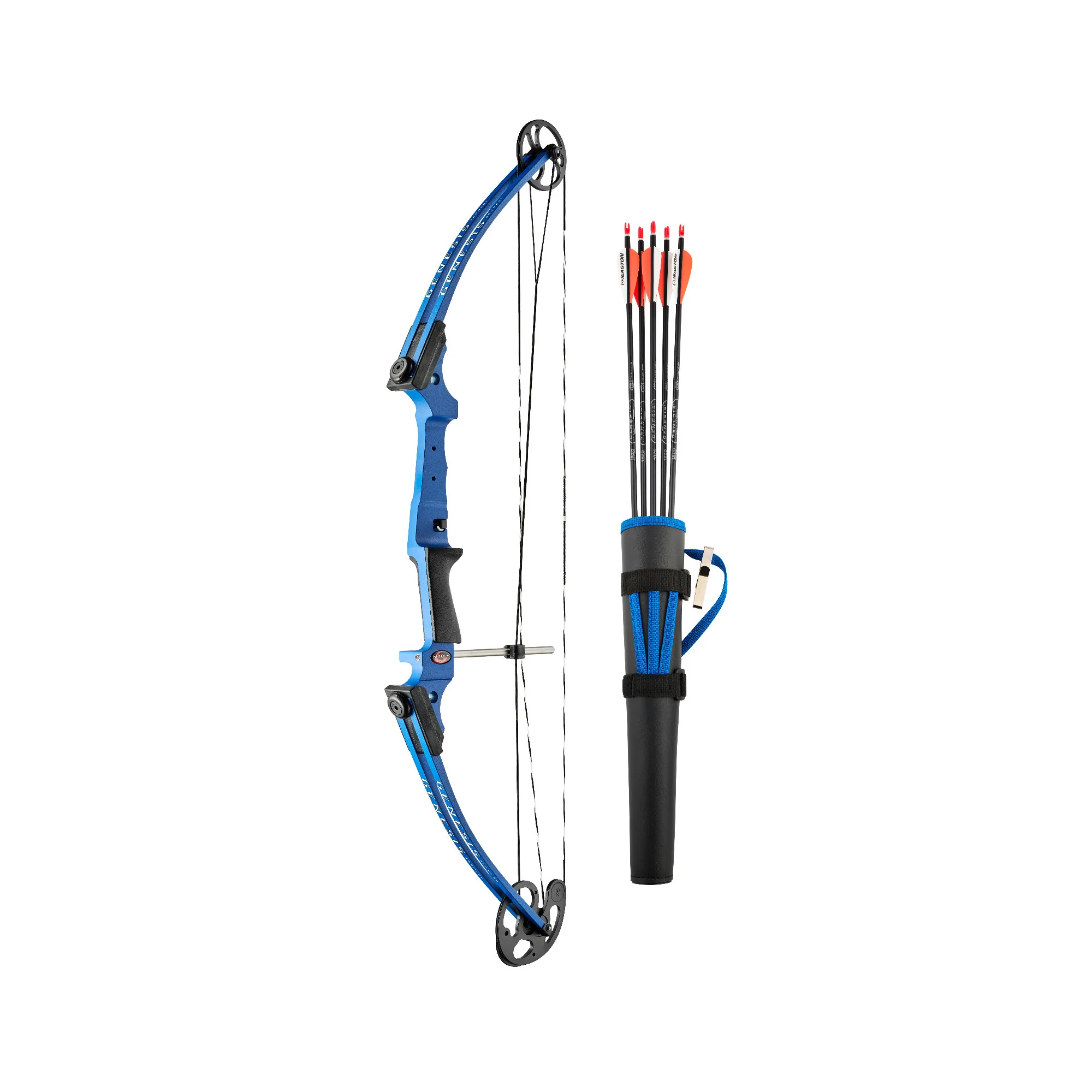 Genesis Bows Original Gen Bow Kit - Left-Hand, Zero Let-Off Design (Blue)