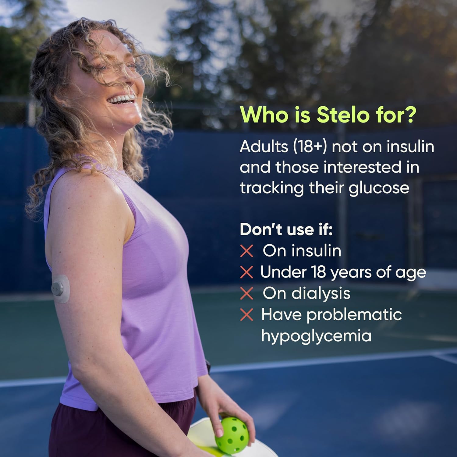 Stelo Glucose Biosensor & App by Dexcom - A Leader in Continuous Glucose Monitoring (CGM). 24/7 Tracking & Personalized Insights to Reveal Patterns. 2-Pack (Up to 15 Days Each). iOS & Android.