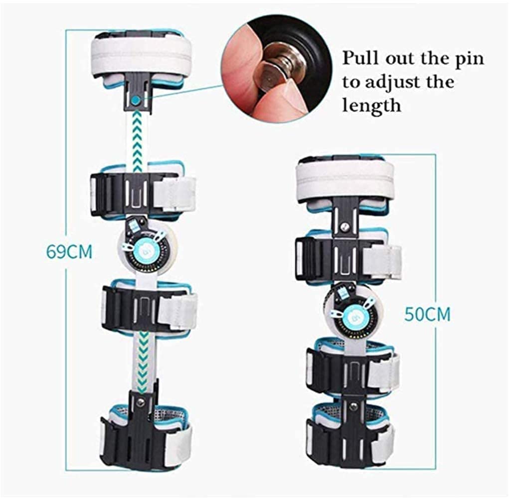 Adjustable Knee Brace Hinged Leg - Breathable Hinged Knee Brace Knee Splint Injury - Orthosis Stabilizer Hinged Immobilizer for Knee(