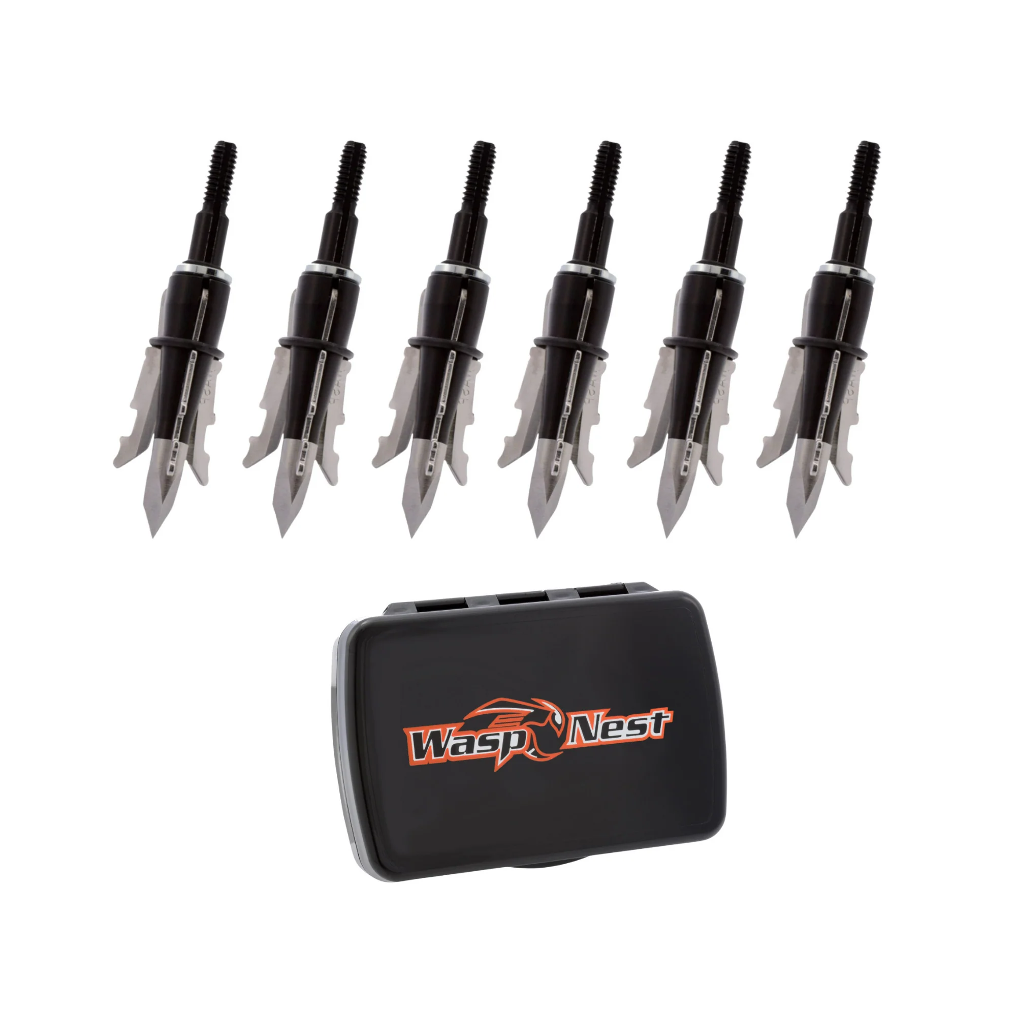Wasp Jak-Hammer 125-Grain Broadhead Arrow (6-Pack) with Case Bundle
