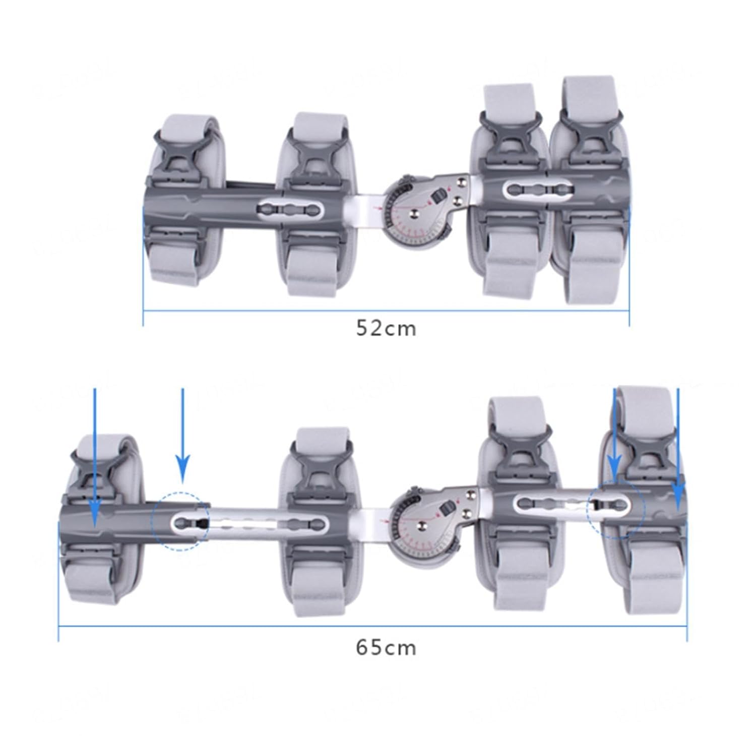 Adjustable Hinged Knee Brace Immobilizer Adjustable Knee Support Helps Stabilized Knee Effective Relief of ACL, Arthritis, Tendinitis Pain,for Men and Women(