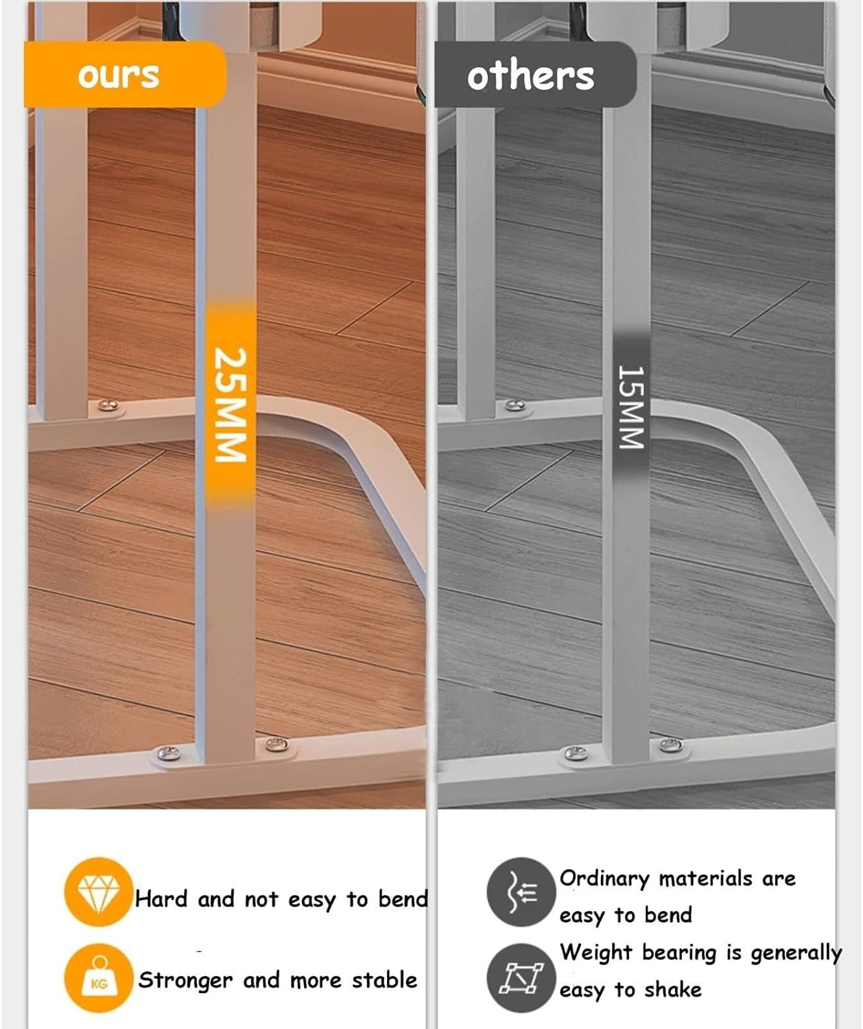 Foldable Over Bed Table, Height Adjustable Bedside Laptop Table Mobile Desk Sofa End Table for Hospital Nursing Reading Eating