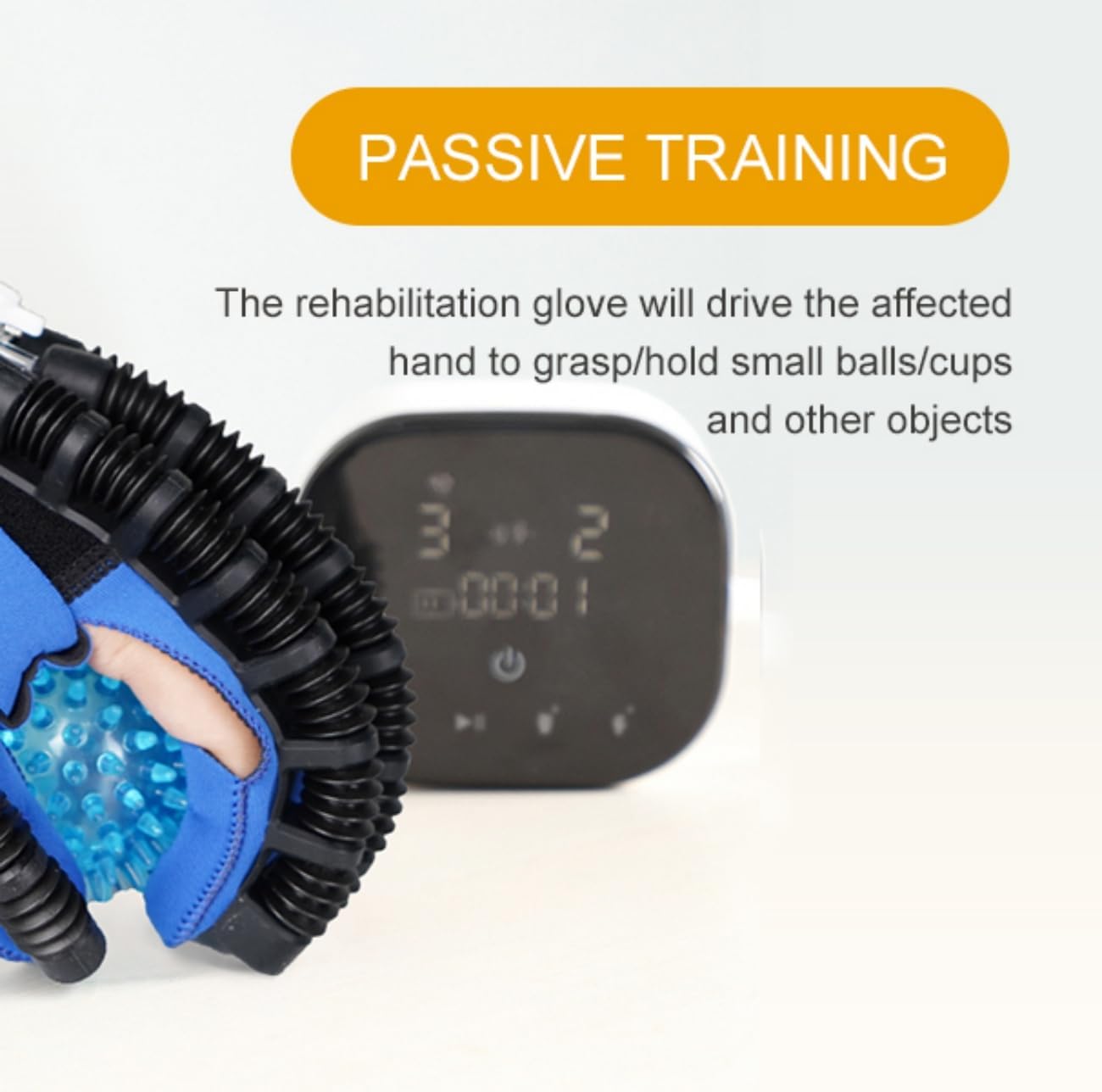 Pediatric Rehabilitation Robotic Glove, C10 Model Finger Rehabilitation Trainer with Adjustable Strength, Self-Training Recovery Equipment for Home Use