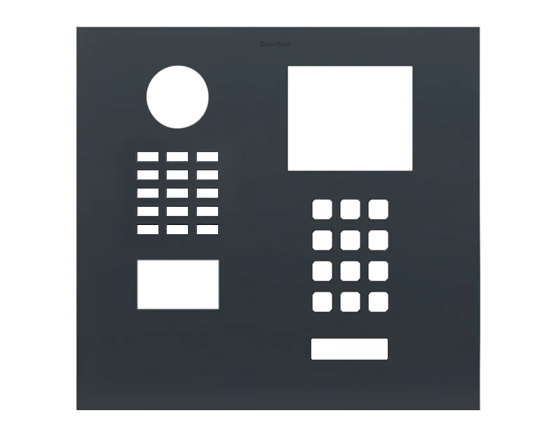DoorBird Front Panel for D2101XKH in Anthracite Grey, RAL 7016