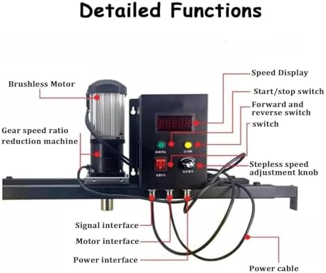 980W Electric Paint Mixer Machine with Hanger, Heavy-Duty Stirring Equipment for Ink, Epoxy & Paint Mixing, Professional Agitator Tool for Smooth Consistency