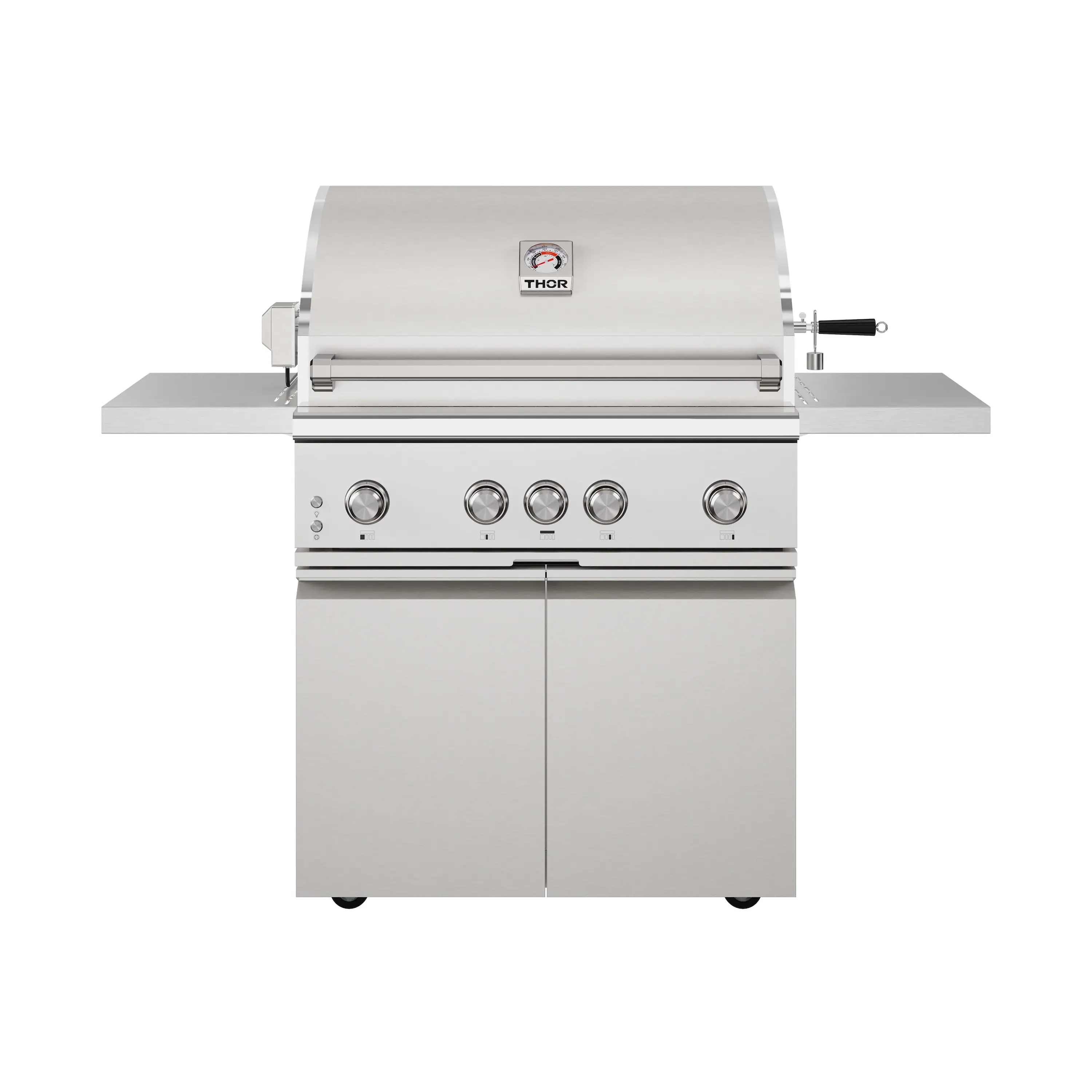 Thor Kitchen 36-Inch Professional Freestanding Gas BBQ Grill with Natural Gas Kit in Stainless Steel (TPG3601-NG)