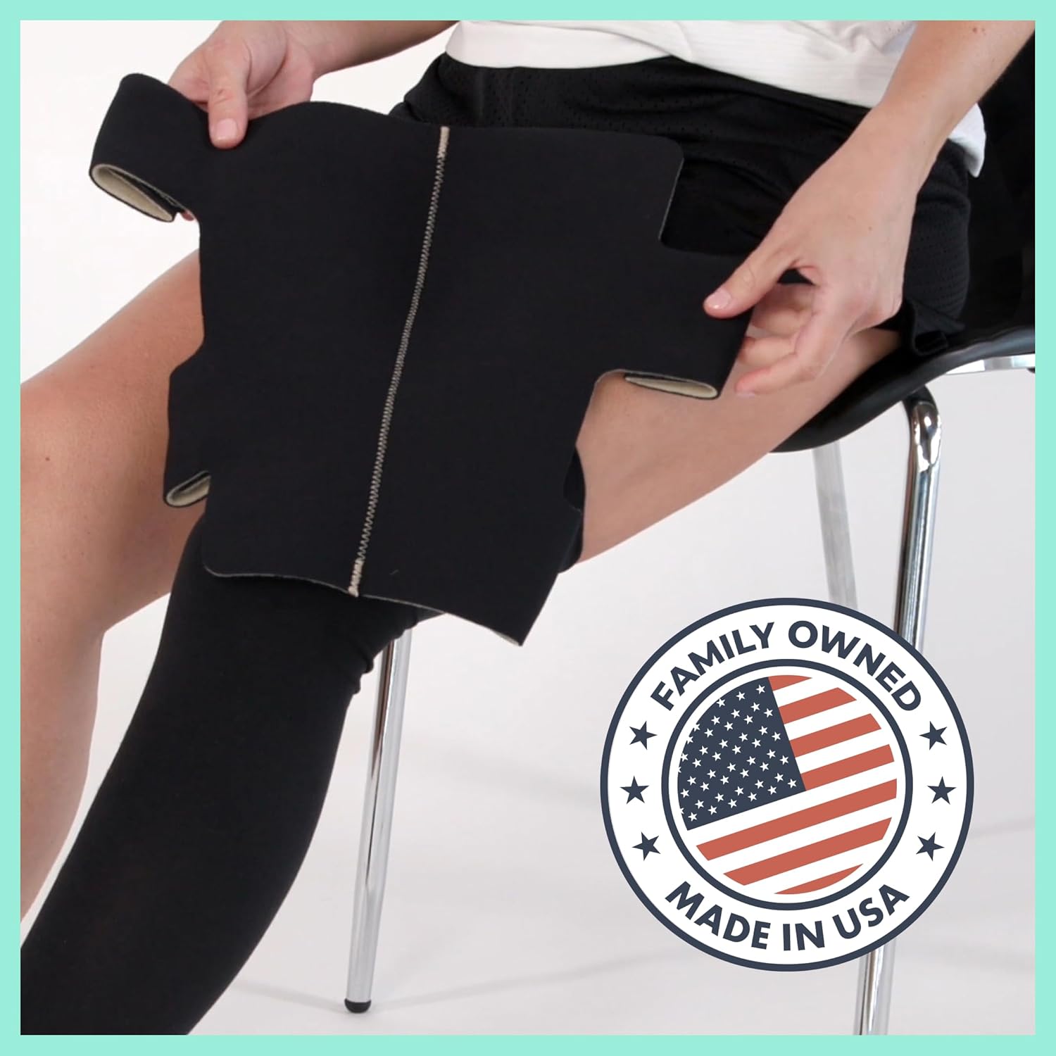 SiennaWrap Compression Leg Wrap - Designed by a Lymphedema & Lipedema Therapist - Made in USA
