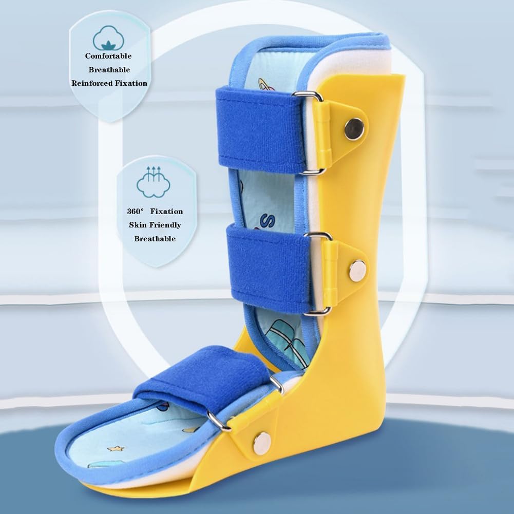 SFKLYU Ankle Foot Brace Ankle Orthosis Splint Support Child Toddler Ankle Foot Orthosis Night Splint for Children, Toddler, Pediatric,A Pair,S