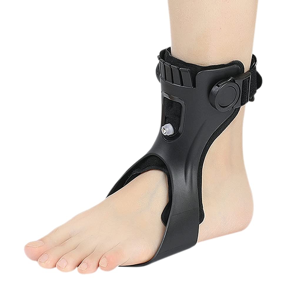 Drop Foot Brace Orthosis Ankle Support with Comfortable Inflatable Airbag for Hemiplegia Stroke Shoes Walking(