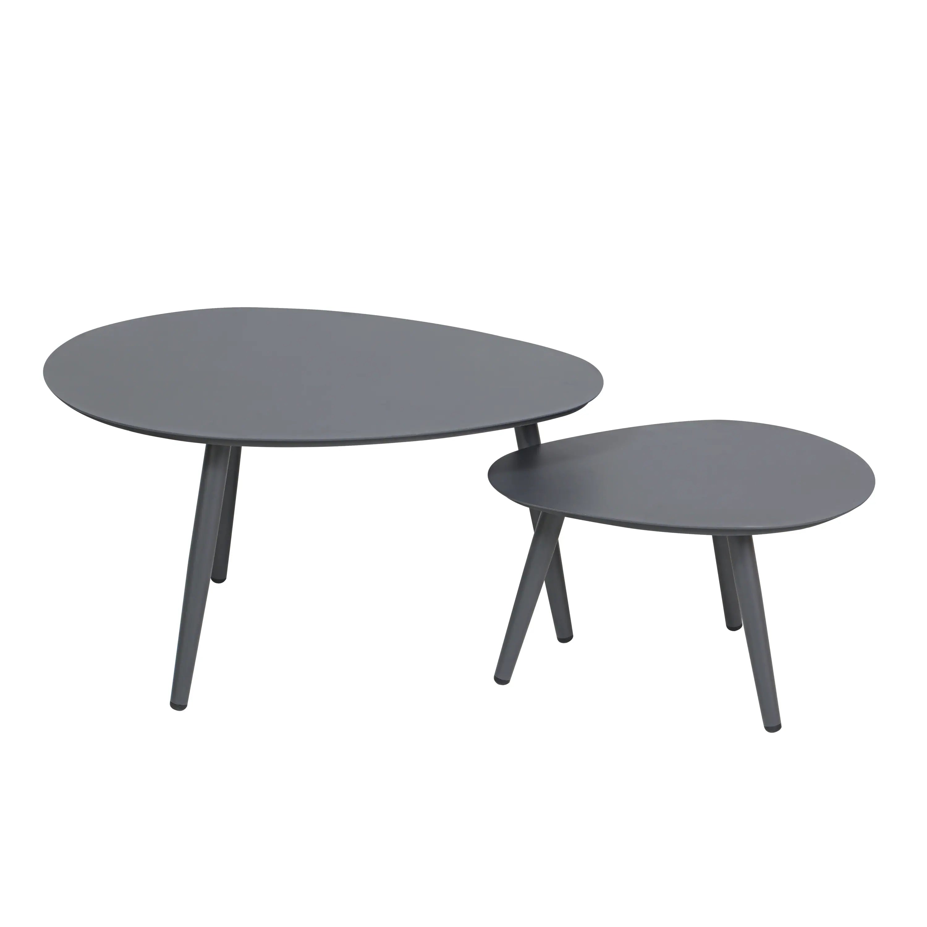 Deko Living 2 Piece Gray Outdoor Oval Table Set (COP30018TBL)