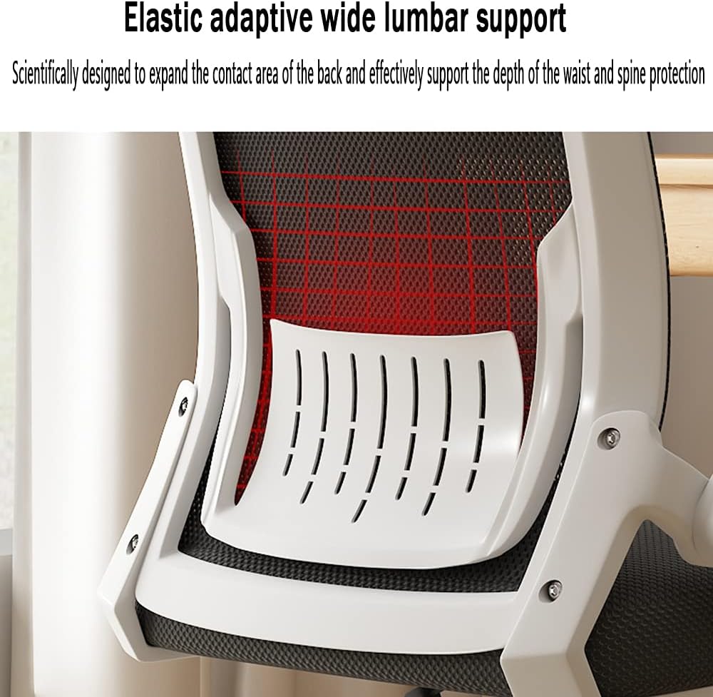 Ergonomic Design Chair Office Chair High Back Flip-up Armrest Adjustable Headrest Breathable Mesh Lumbar Support Tilt Function Tables and Chairs Grey Unisex(
