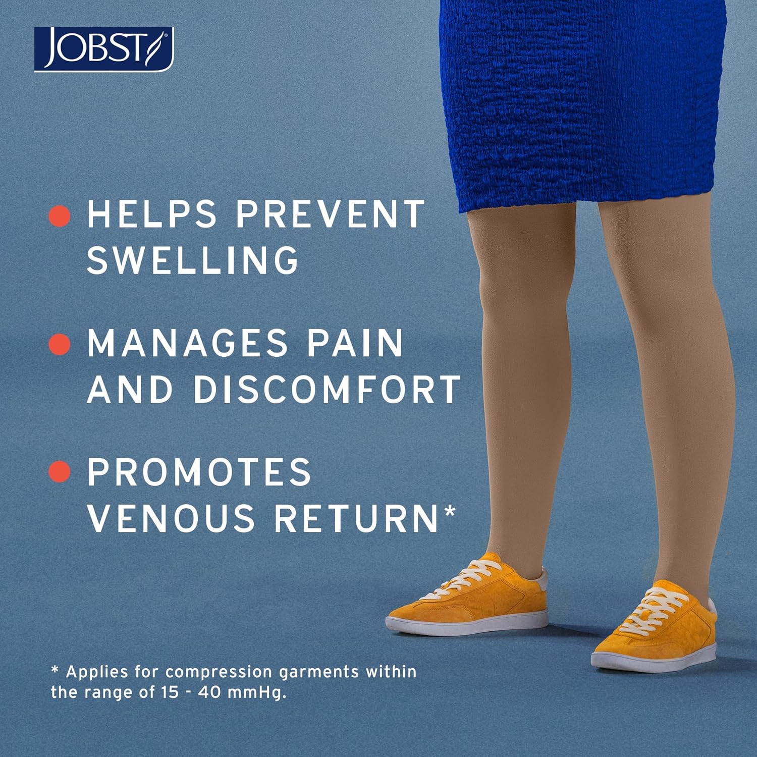 JOBST Relief Graduated Compression Stockings 30-40mmHg - Comfortable Unisex Design - Right Chap,, Open Toe, Black, Medium