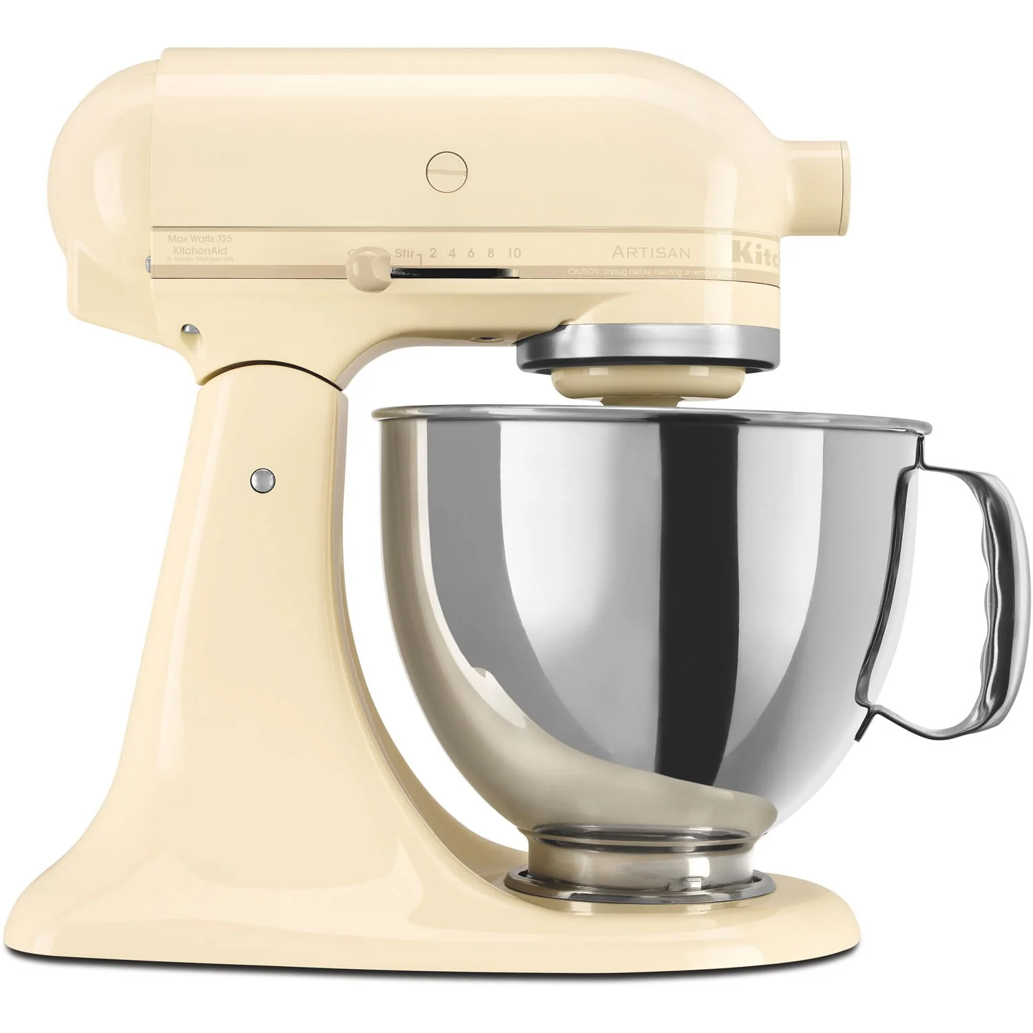 KitchenAid Artisan 5 Quart Tilt-Head Stand Mixer in Almond Cream (KSM150PSAC)