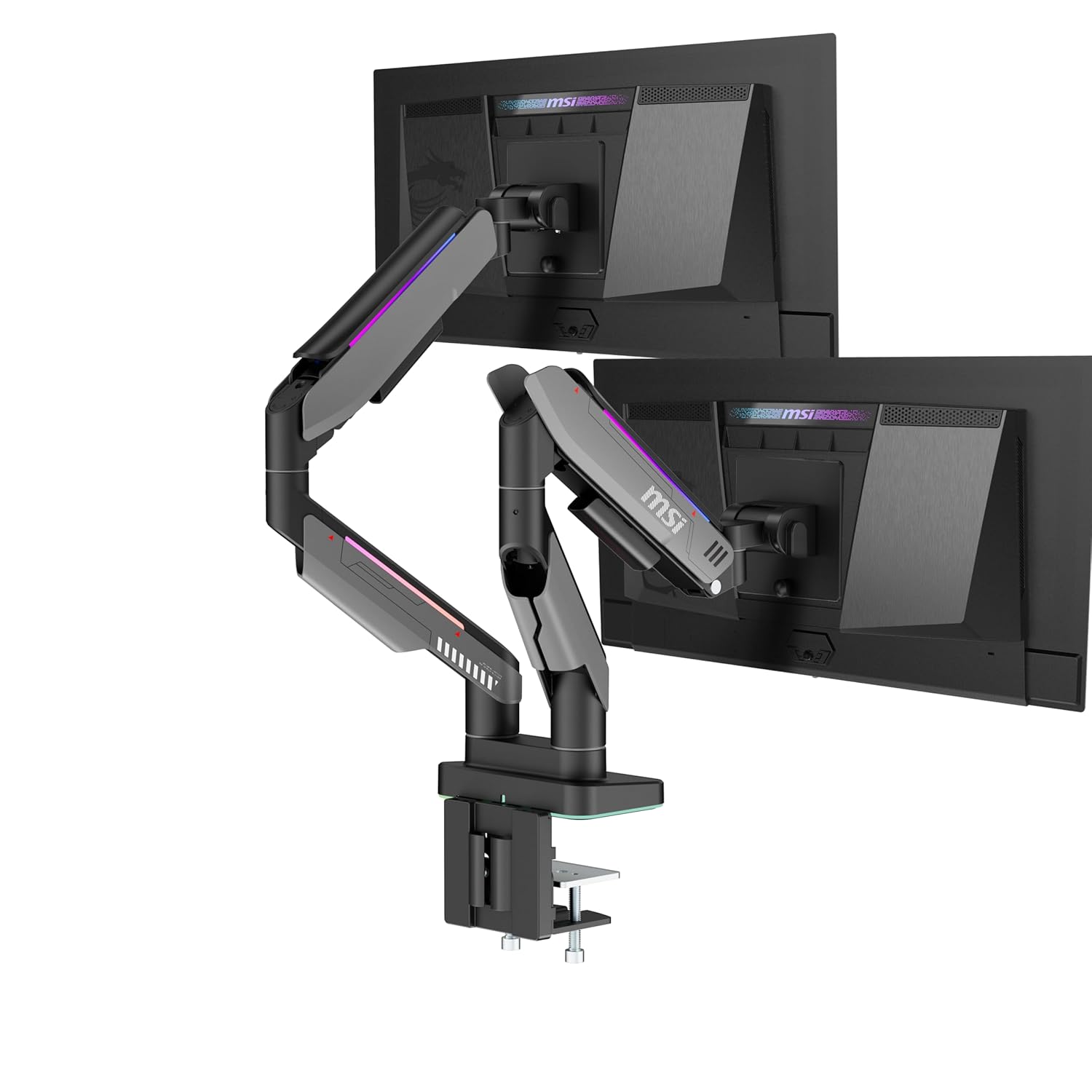 MSI MPG MT201DR - Premium RGB Dual Monitor Stand Arms, 17-35
