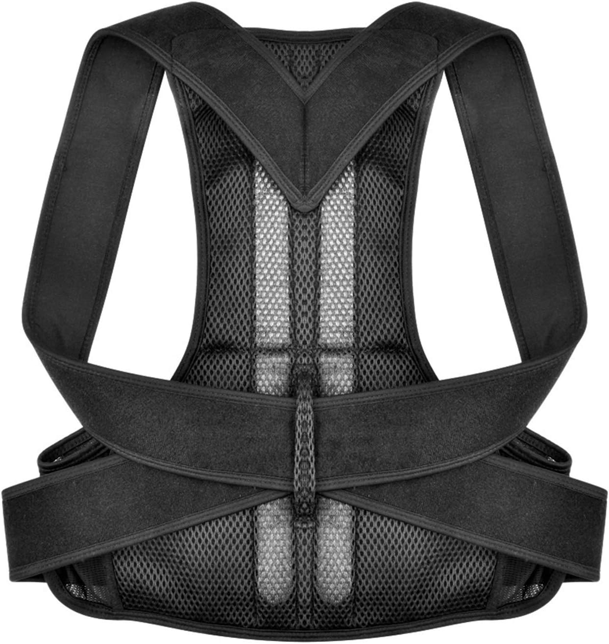 Posture Corrector for Women Men Kids Back Brace Double-Layer Breathable-Adjustable Waist Support Lumbar Belt Back Straightener for Upper Back Pain Reliefxx,