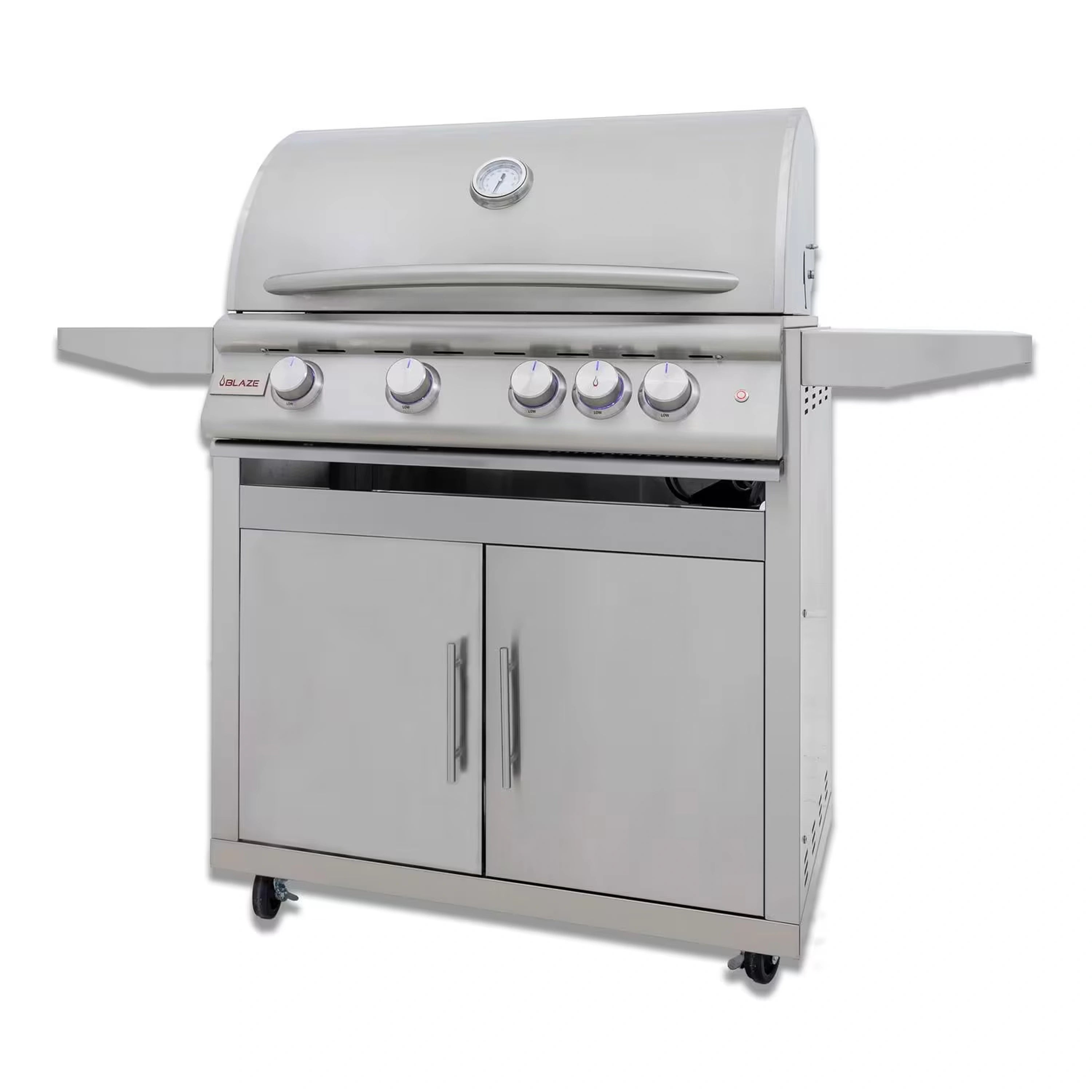 Blaze LTE+ 32-Inch 4-Burner Liquid Propane Freestanding Grill in Stainless Steel (AP2-BLZ-4LTE3-LP)