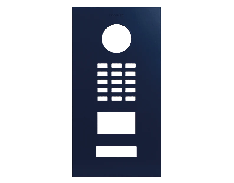 DoorBird Front Panel for D2101V in Cobalt Blue, RAL 5013