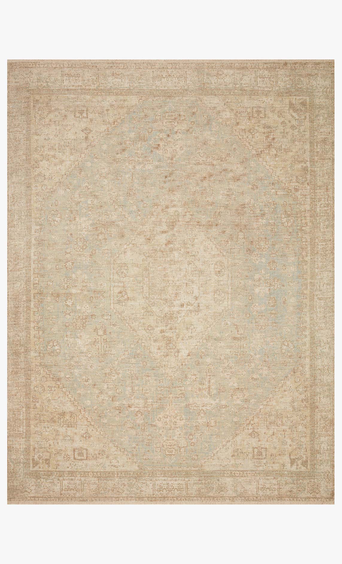 Loloi Priya Collection - Transitional Hand Woven Rug in Ocean & Ivory (PRY-01)