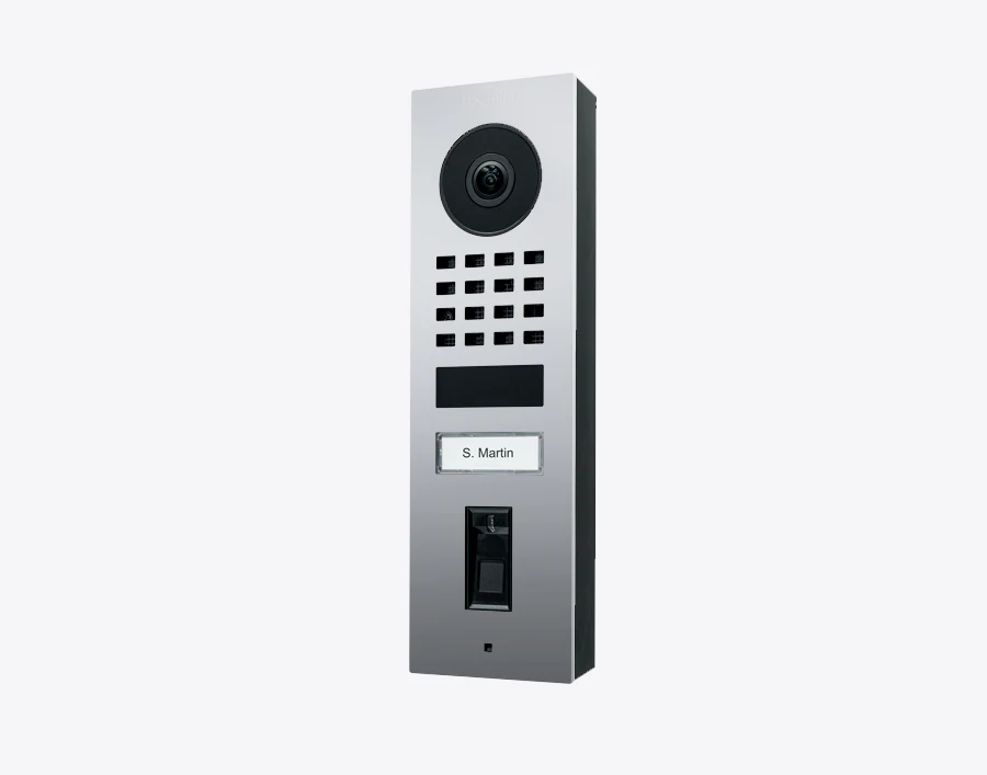 DoorBird D1101FV Fingerprint 50 Surface-Mount IP Video Door Station in Chrome