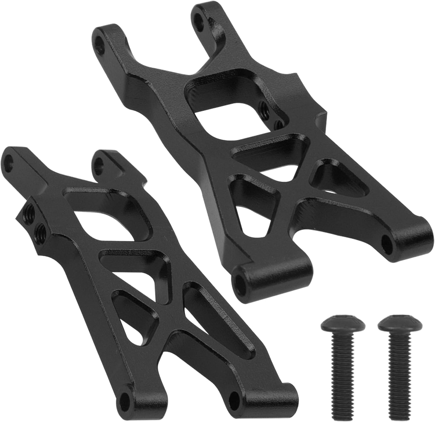 Metal C-Hubs, Front Control Arms & Rear Lower Arms & Rear Axle Support A Frame & Steering Knuckles Compatible with 1/18 Axial Yeti Jr RTR RC Car Upgrade Part (Black)