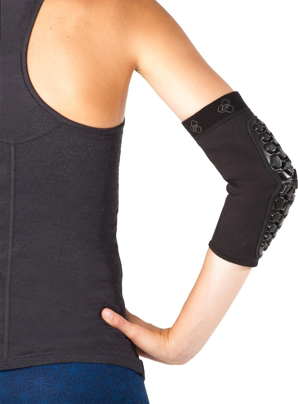 DonJoy Performance Defender Compression Support Elbow Pads (Pair) – Padded Support for Collision Contact Sports, Football, Rugby, Lacrosse, Martial Arts, Obstacle Courses