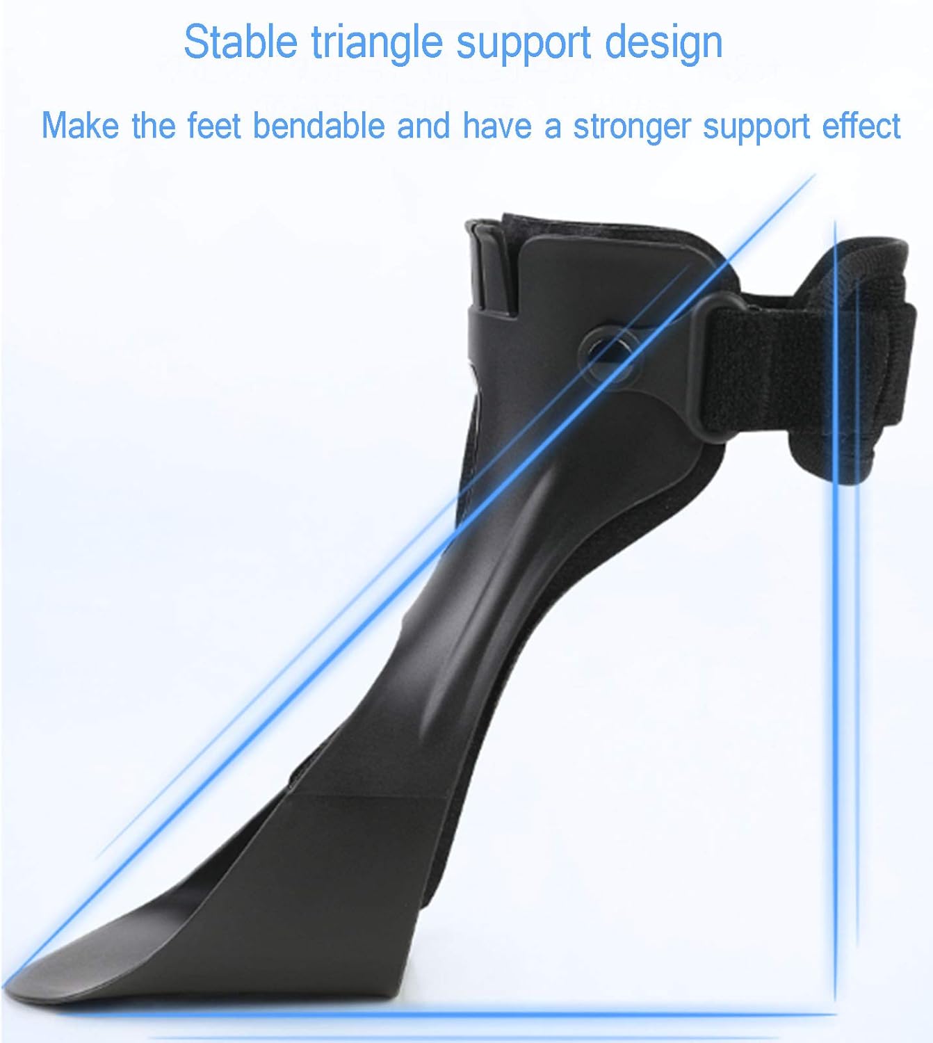 Foot Drop Orthosis Drop Foot Support Brace Ankle Brace Ankle Splint for Sprains, Tendonitis/Women And Men,1 pair,L