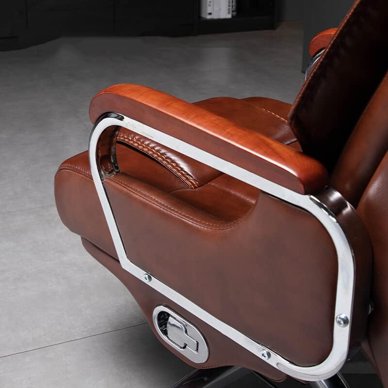 Massage Office Chair Big and Tall Video Task Chair,High Back All Day Comfort Ergonomic Lumbar Support Managerial Computer Desk Chair Flip Up Armrest Big Tall Comfort(Brown