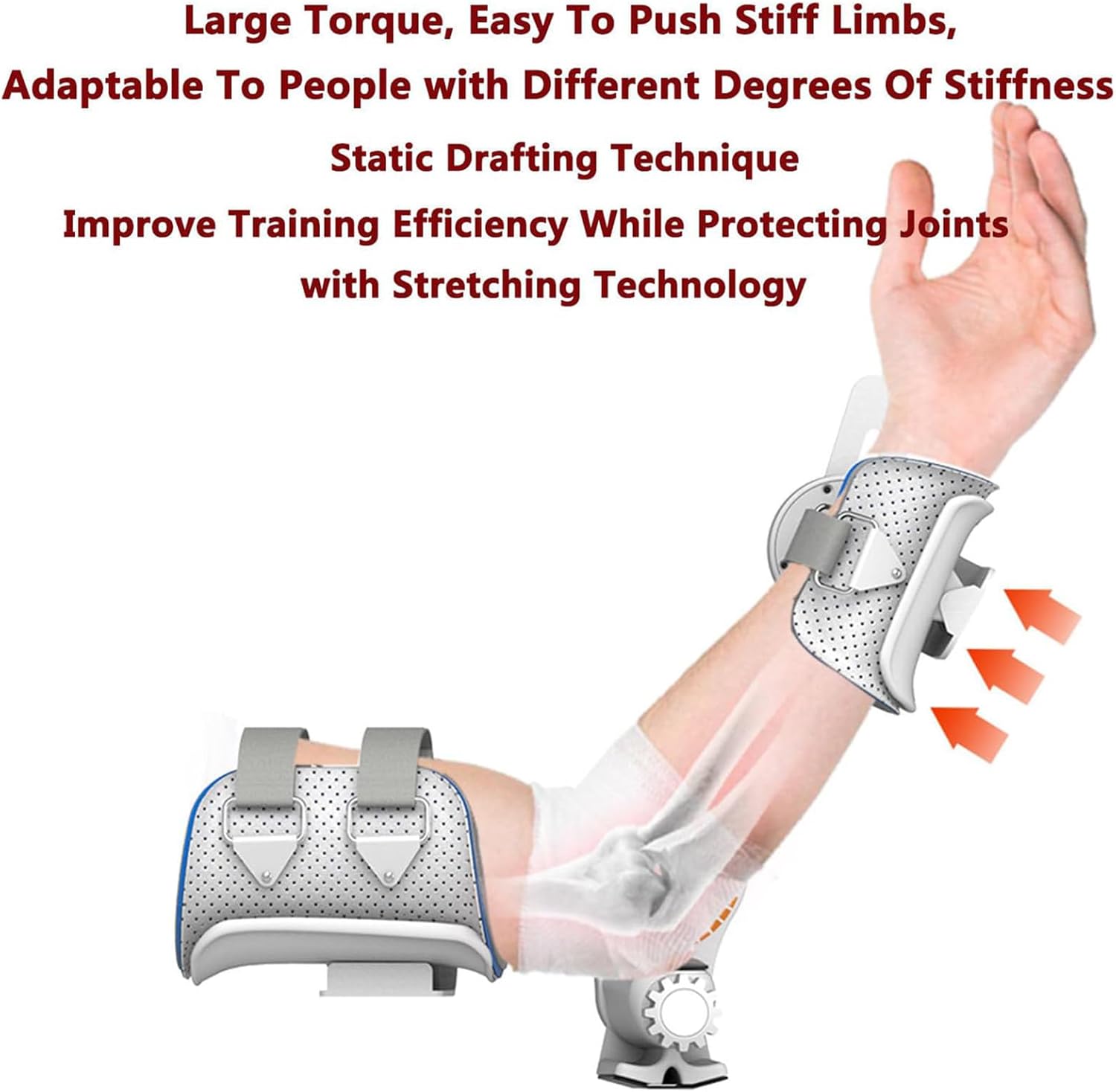 Elbow Rehabilitation Device, -15°-170° Adjustable Angle, Elbow Stretching Trainer for Ligament Strain, Arm Fracture, Flexion and Extension Recovery Exercises