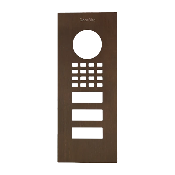DoorBird Front Panel for D1102V Flush-Mount in Architectural Bronze