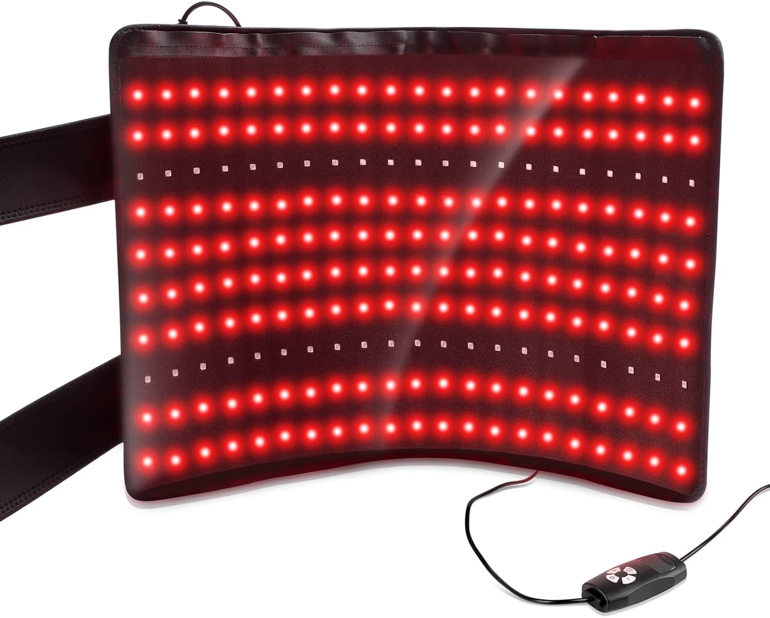 LOVTRAVEL 210pcs LED 635nm Red Light Therapy 850nm Near Infrared Light Therapy Device Large Belt Lipo Wrap Mat Pad for Body Waist Belly Abdominal Thigh Fat