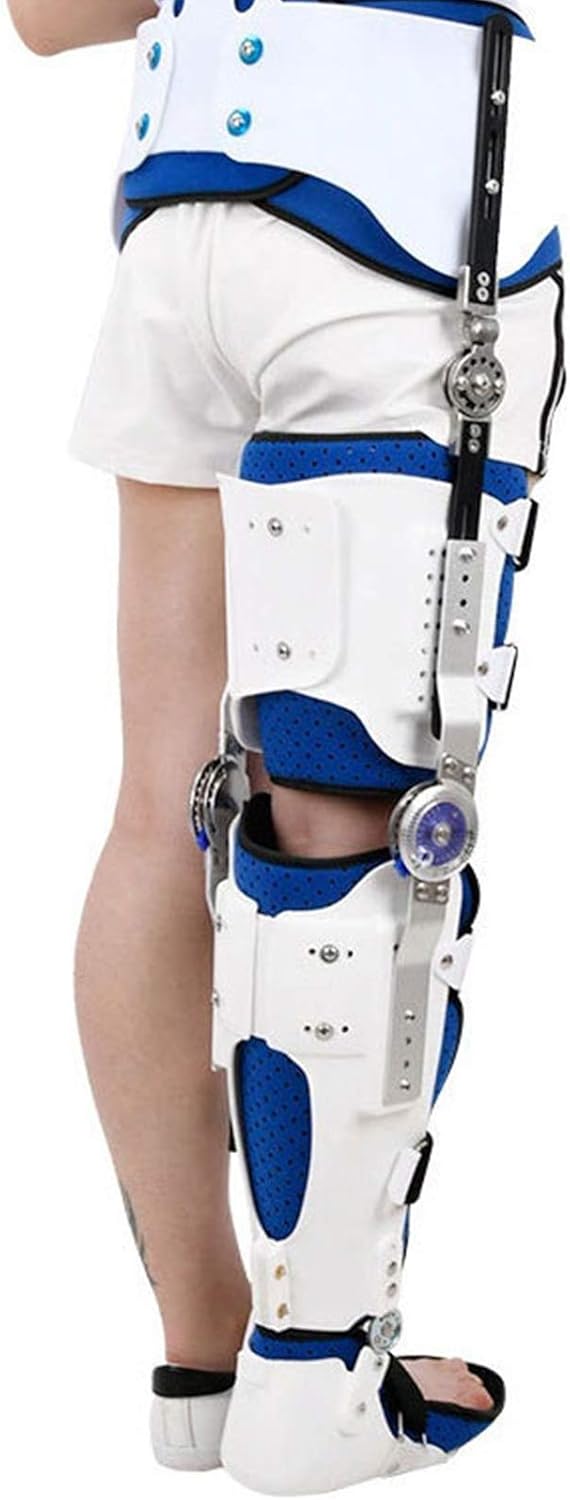 Hinged ROM Post-op Hip Ankle Foot Knee Brace Post-op Hip Abduction Brace Hinged Knee Hip Support Brace Adjustable Thigh Knee Ankle Foot Orthosis