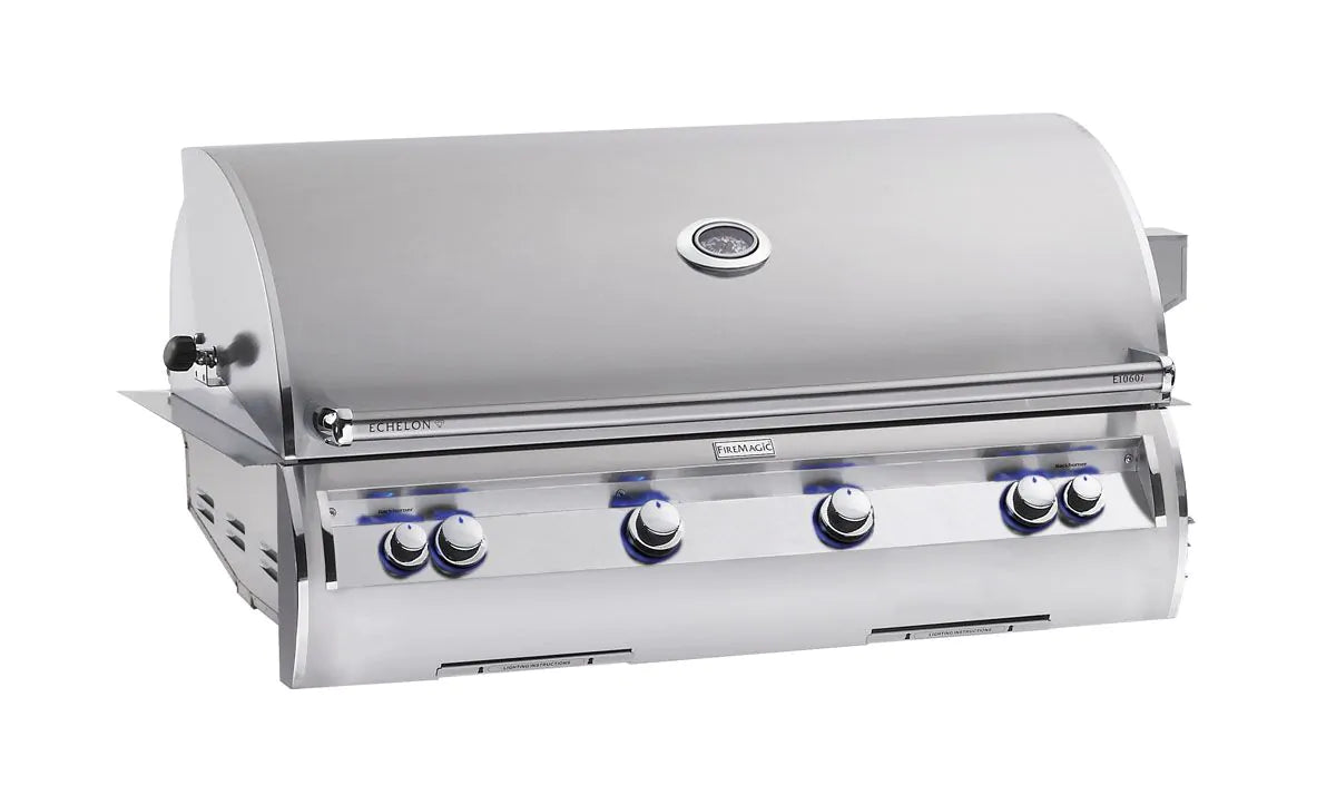 Fire Magic Echelon Diamond E1060i A Series 48-Inch Built-In Gas Grill With Rotisserie & Analog Thermometer, Propane (E1060I-8EAP)