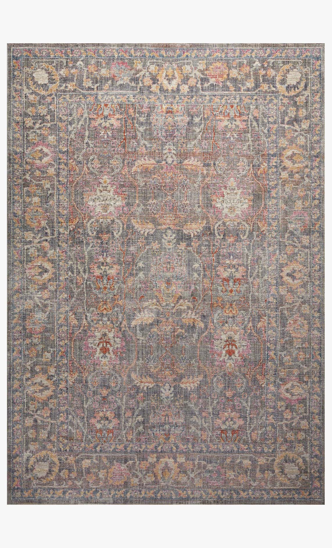 Chris Loves Julia x Loloi - Rosemarie Collection - Traditional Power Loomed Rug in Stone (ROE-01)