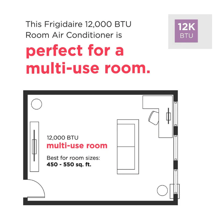 Frigidaire 12,000 BTU Wi-Fi Enabled Energy Star Inverter Window Air Conditioner